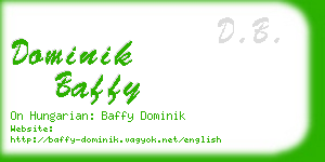 dominik baffy business card